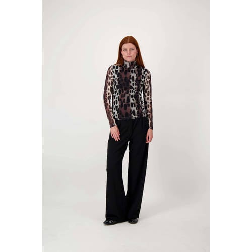 Zusss mesh top met col zwart afbeelding