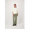 Zusss wide leg regular waist casual broek groen
