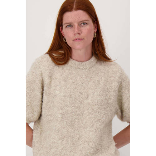 Zusss gebreide trui beige afbeelding