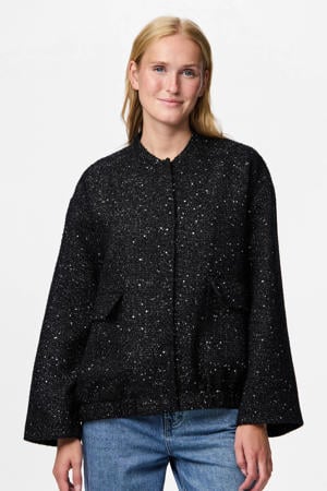 jasje met glitter zwart