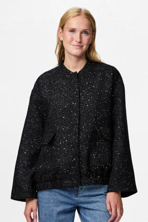 jasje met glitter zwart