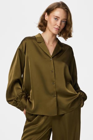 blouse bruin