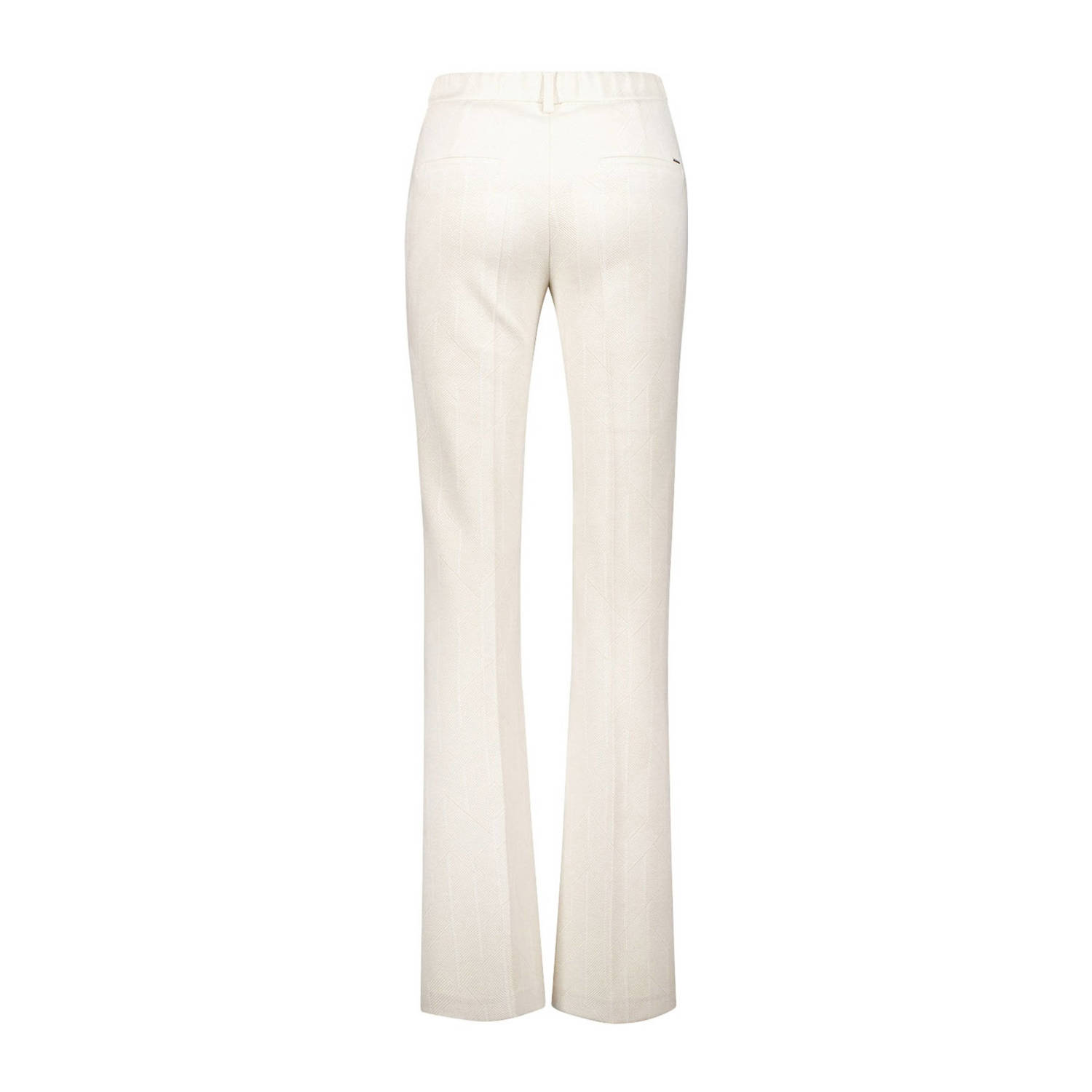 gardeur straight high waist pantalon beige