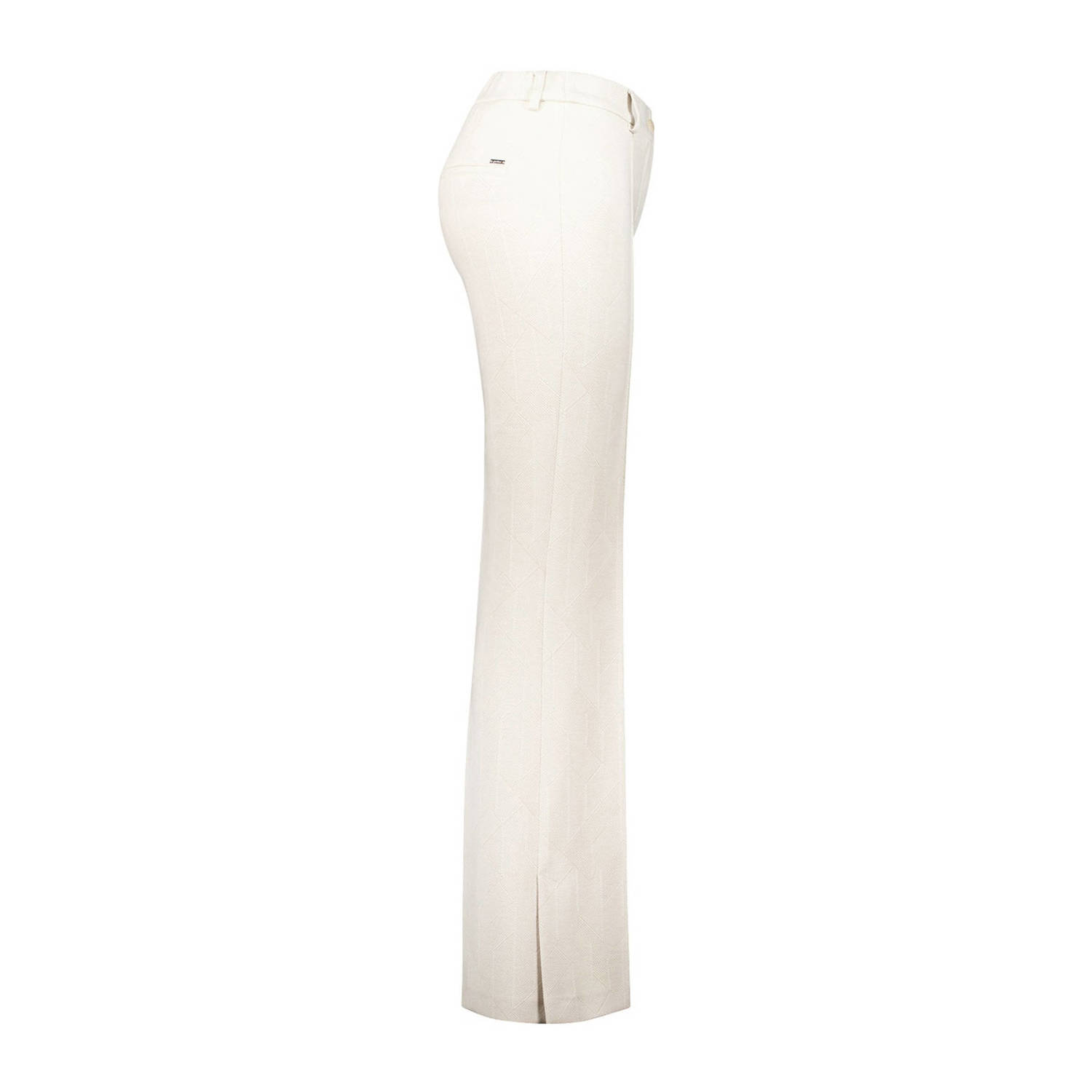 gardeur straight high waist pantalon beige