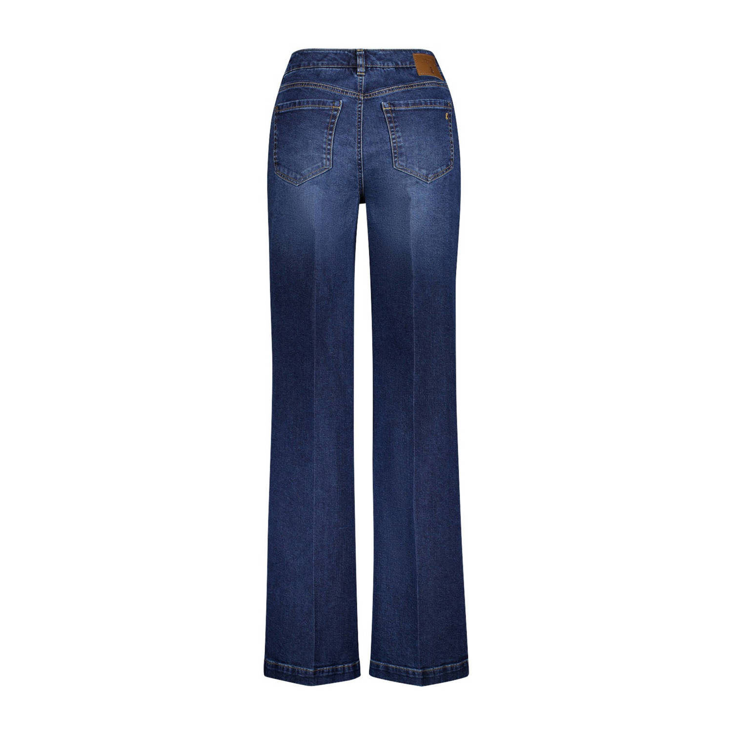 gardeur waist wide leg jeans dark blue denim