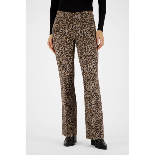 gardeur bootcut regular waist broek beige afbeelding