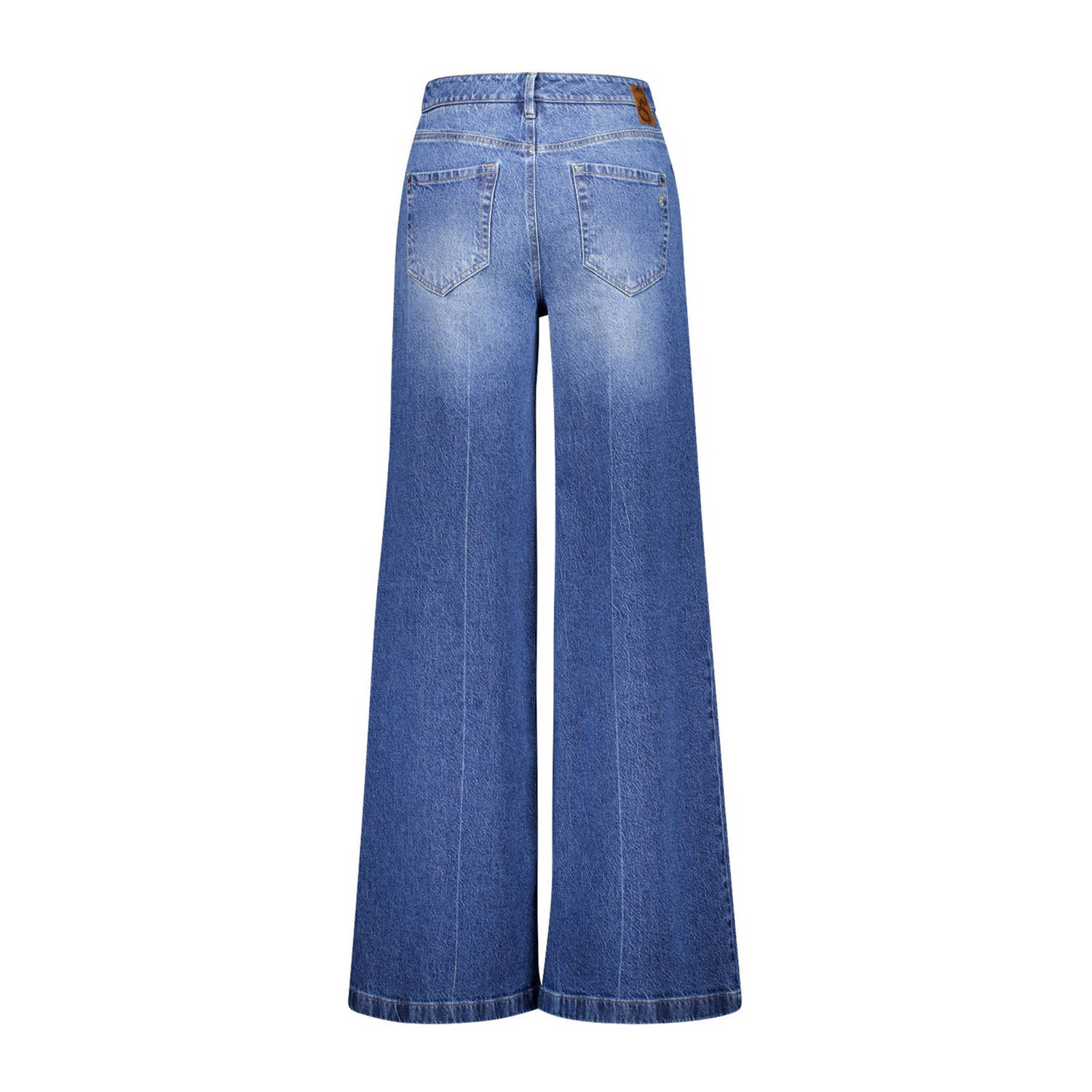 gardeur wide leg jeans medium blue denim