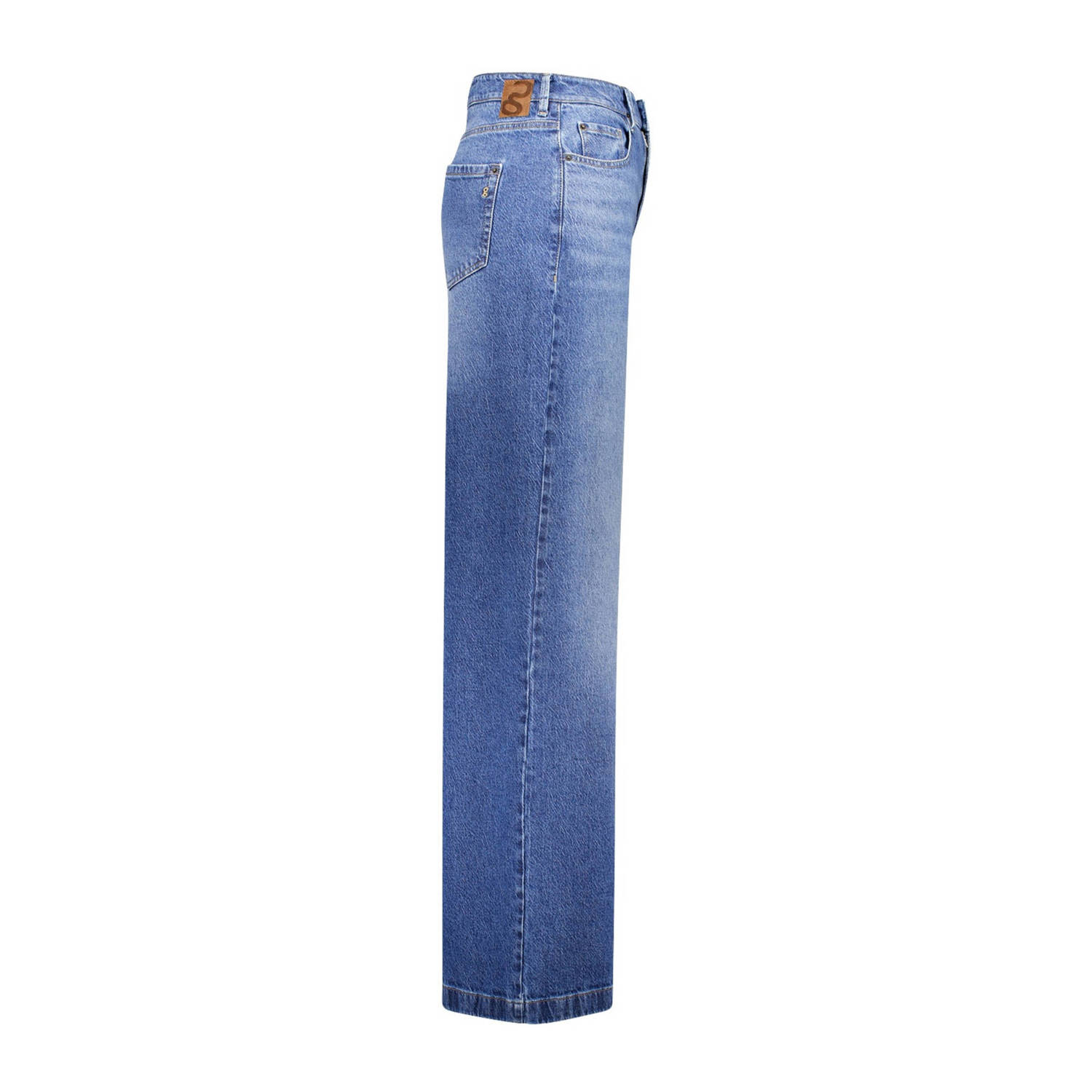 gardeur wide leg jeans medium blue denim