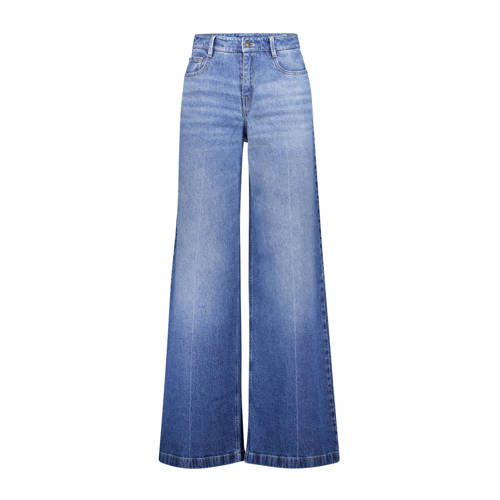 gardeur wide leg jeans medium blue denim afbeelding