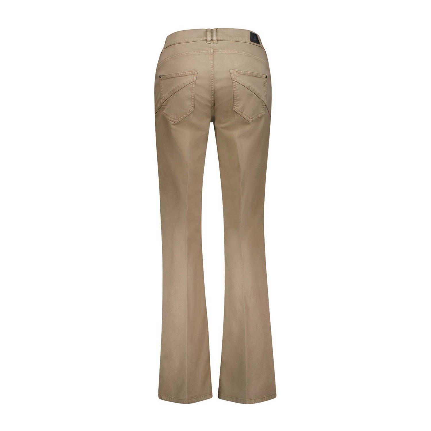 gardeur straight regular waist casual broek camel