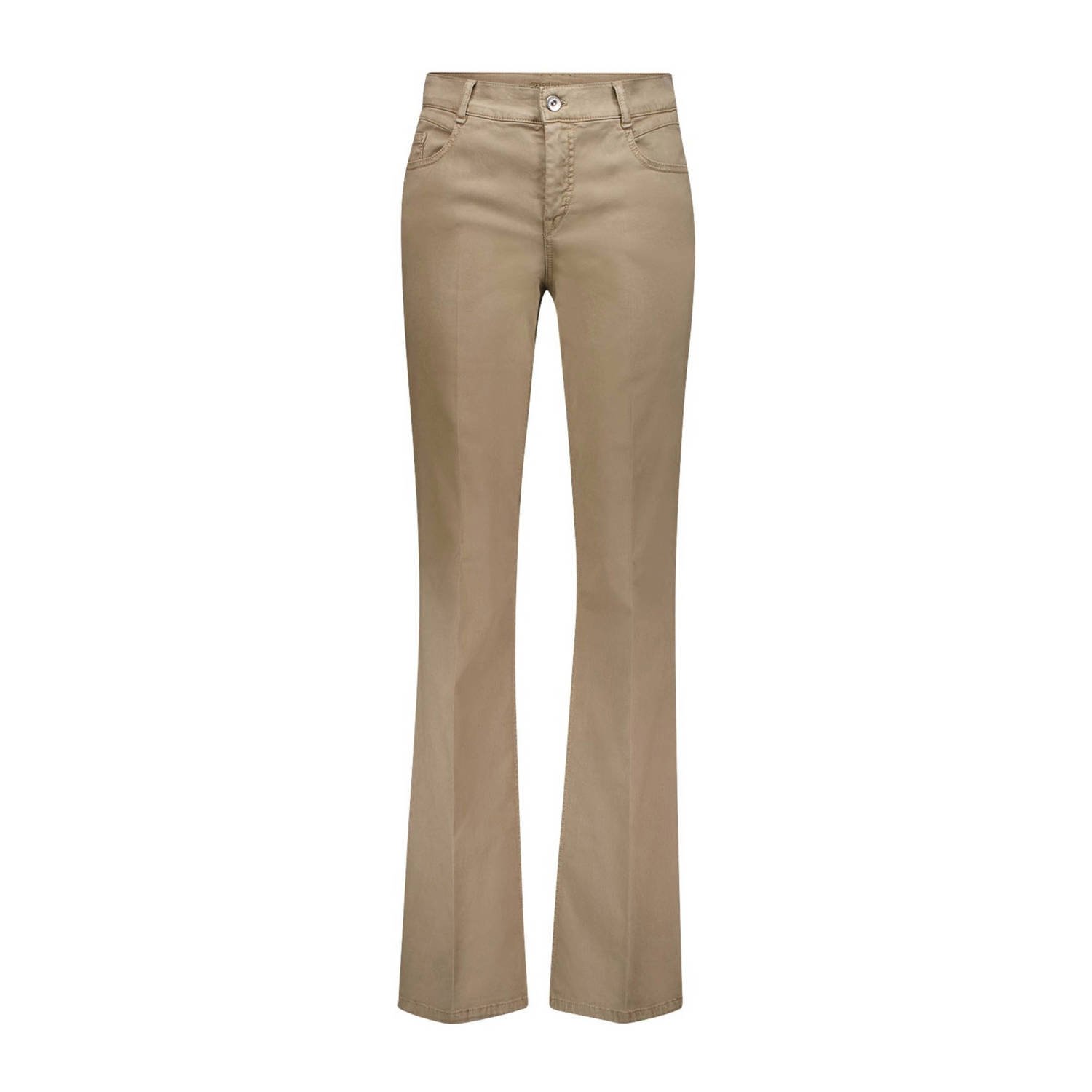 Gardeur straight regular waist casual broek camel