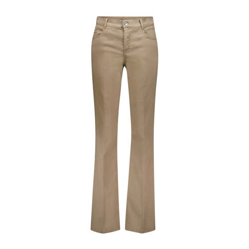gardeur straight regular waist casual broek camel afbeelding
