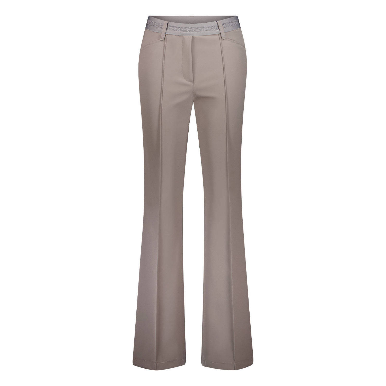 Gardeur bootcut regular waist broek taupe