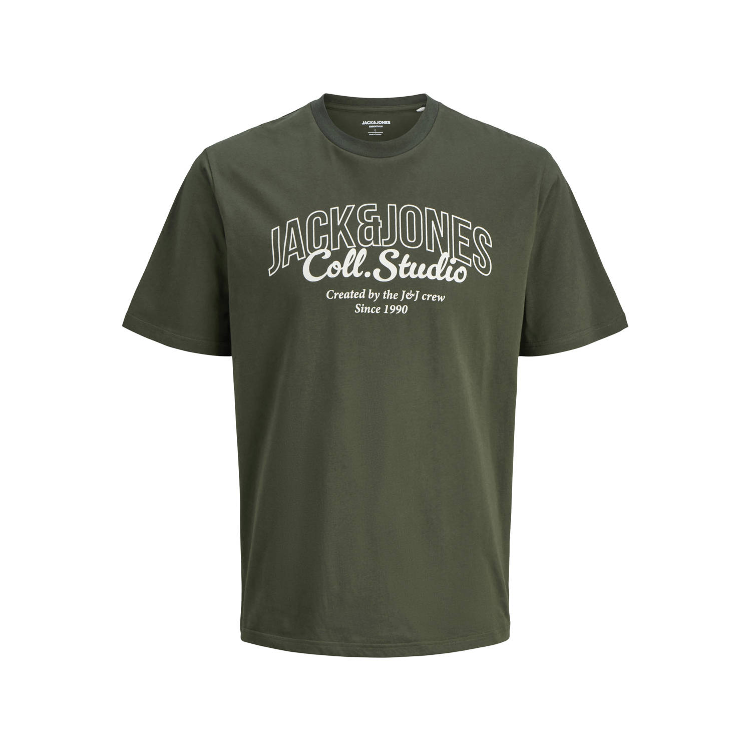JACK & JONES PLUS SIZE regular T-shirt groen