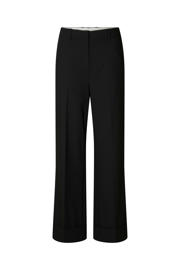 thumbnail: Selected straight high waist broek zwart