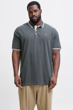 regular polo grijsblauw