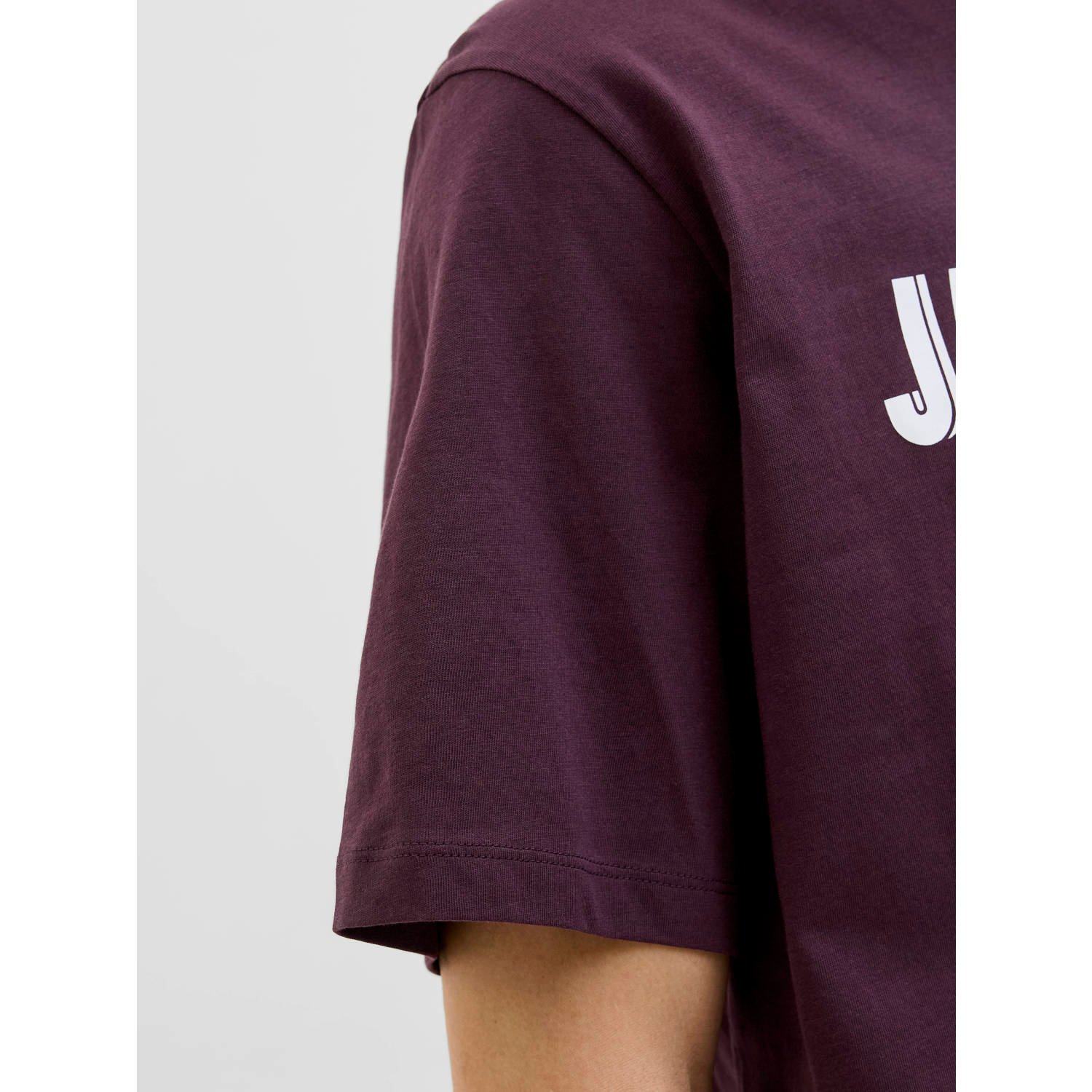 JACK & JONES PLUS SIZE regular T-shirt donkerpaars