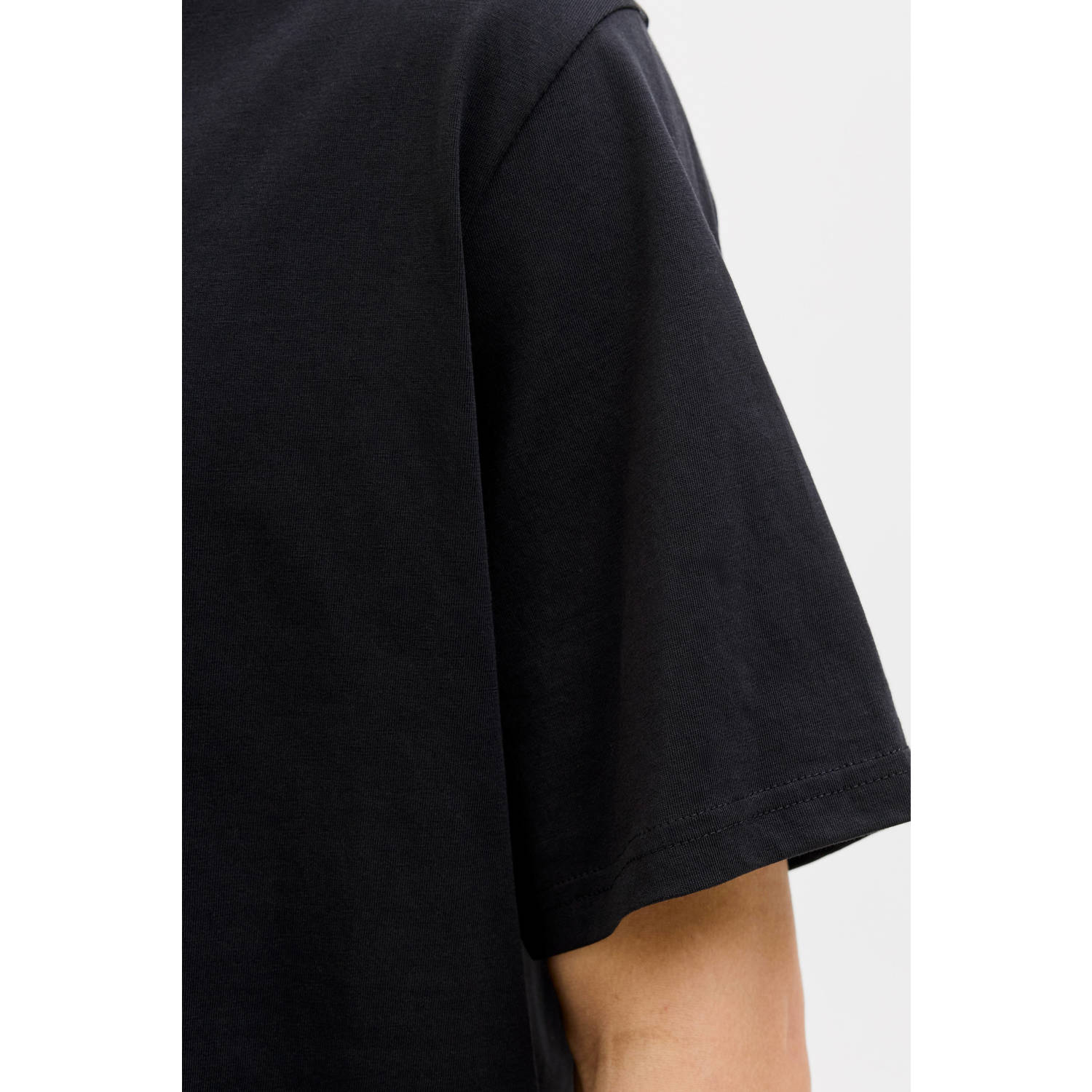 JACK & JONES PLUS SIZE regular T-shirt zwart
