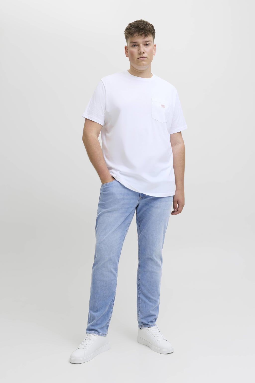 JACK & JONES PLUS SIZE slim fit jeans - blue denim