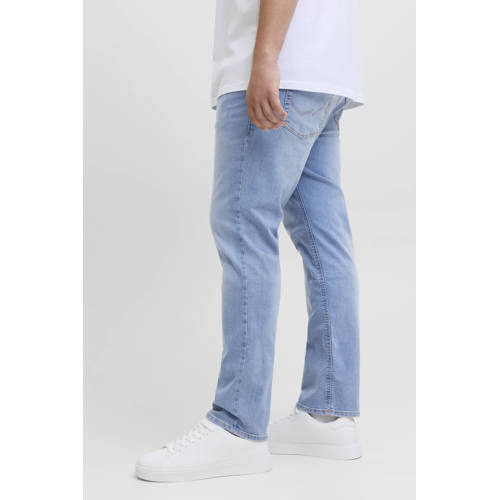 JACK & JONES PLUS SIZE JJIGLENN JJORIGINA slim fit jeans blue denim afbeelding