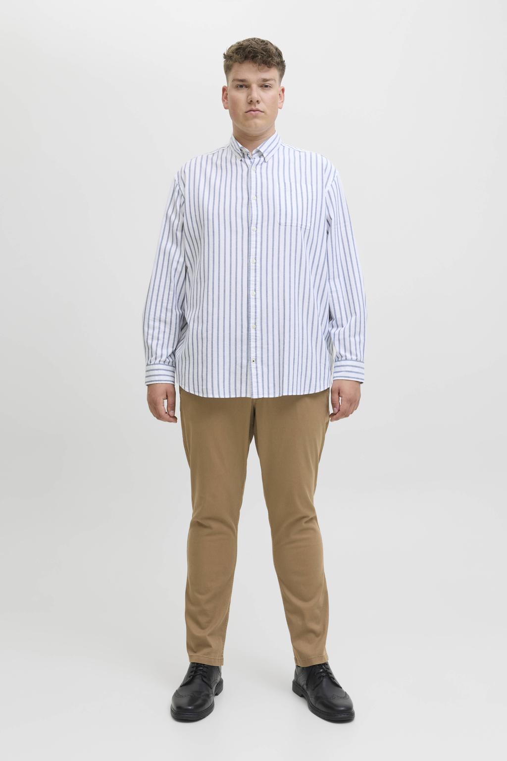 JACK & JONES PLUS SIZE slim chino bruin