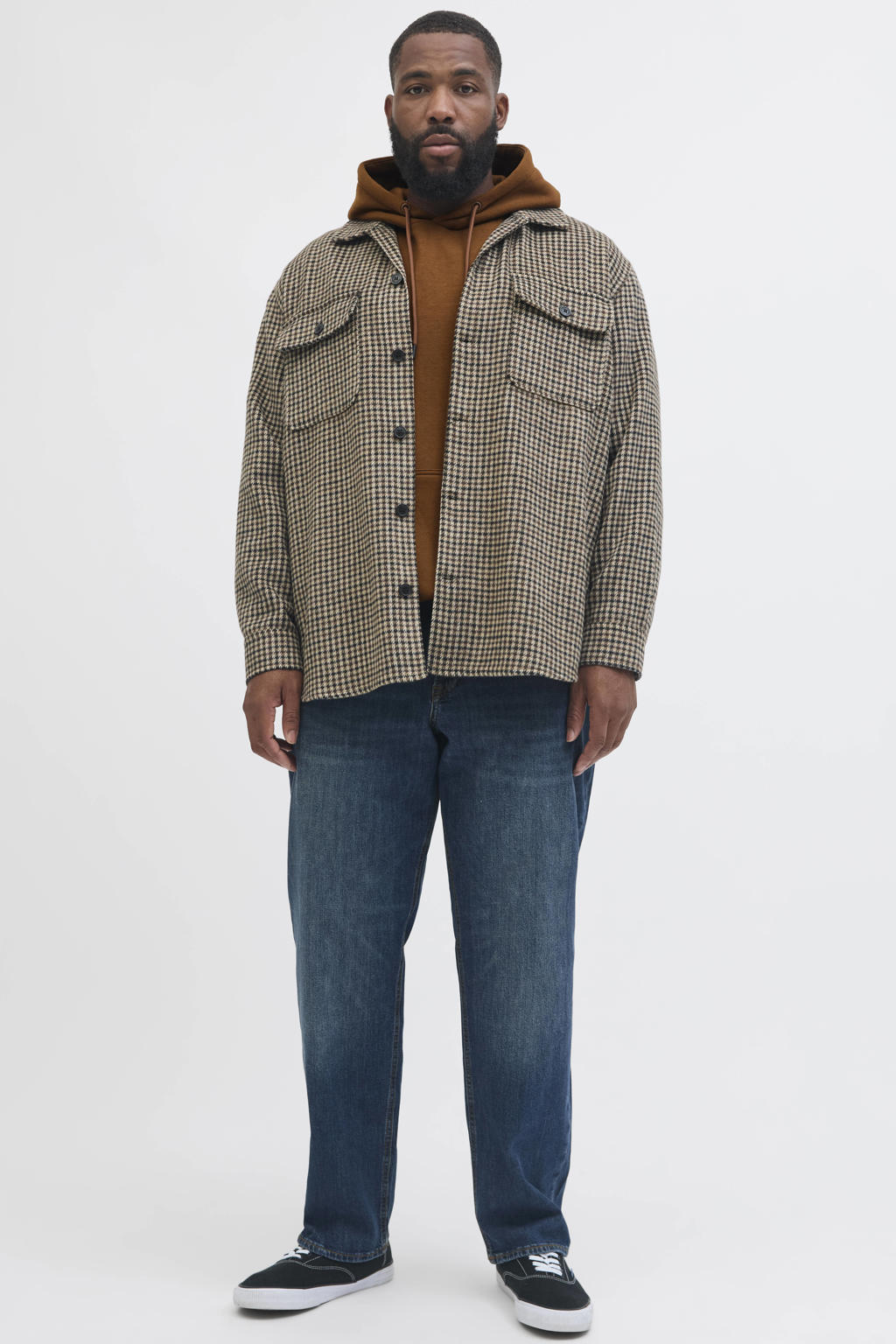 JACK & JONES PLUS SIZE hoodie Plus Size bruin