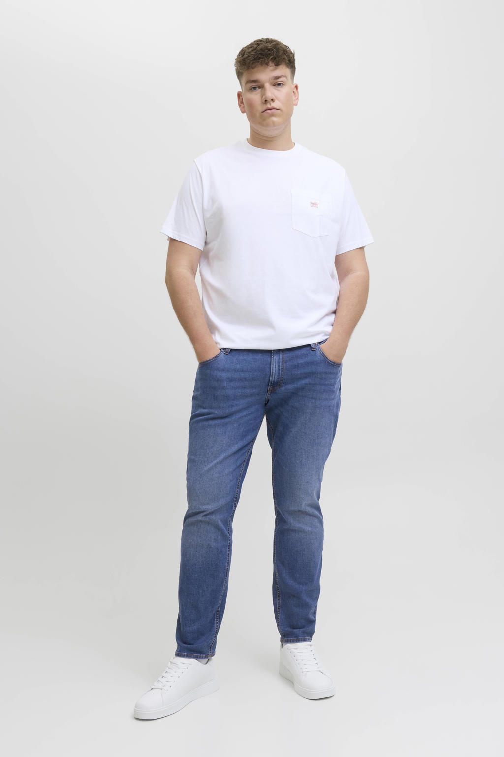 JACK & JONES PLUS SIZE slim fit jeans - blue denim