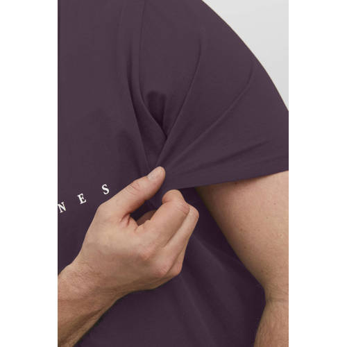 JACK & JONES PLUS SIZE regular T-shirt donkerpaars afbeelding
