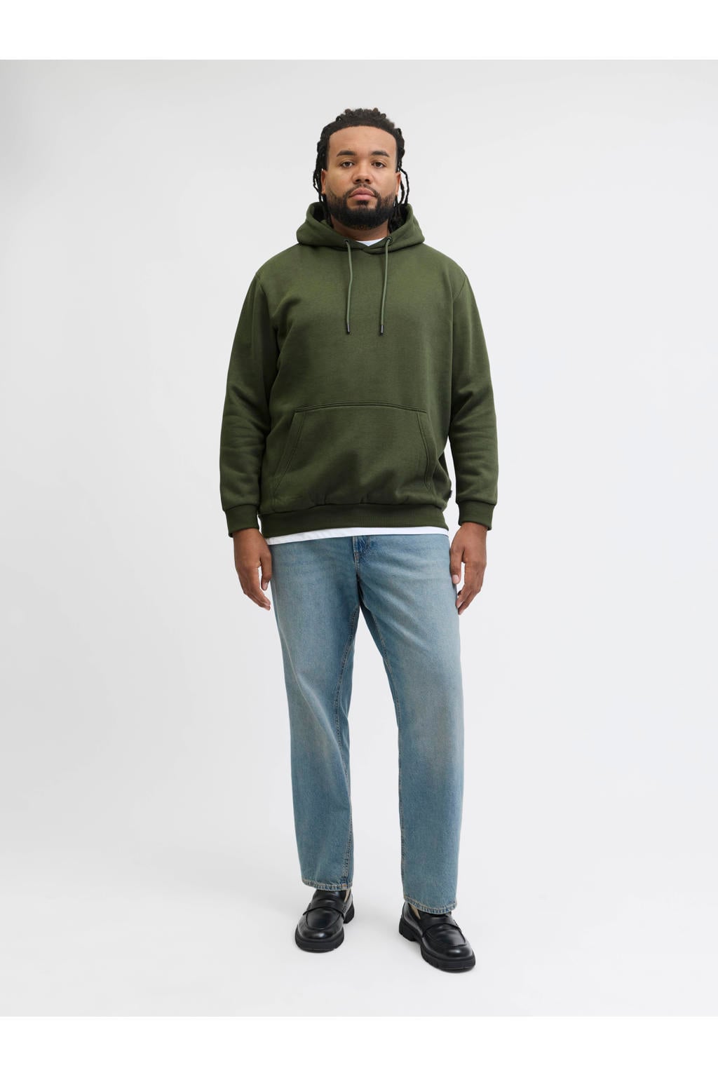 JACK & JONES PLUS SIZE hoodie Plus Size donkergroen
