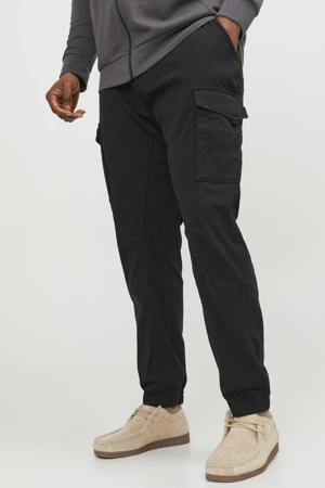 tapered cargobroek zwart