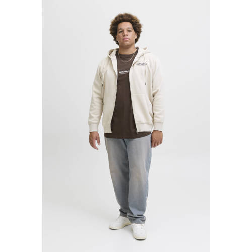 JACK & JONES PLUS SIZE regular T-shirt donkerbruin afbeelding