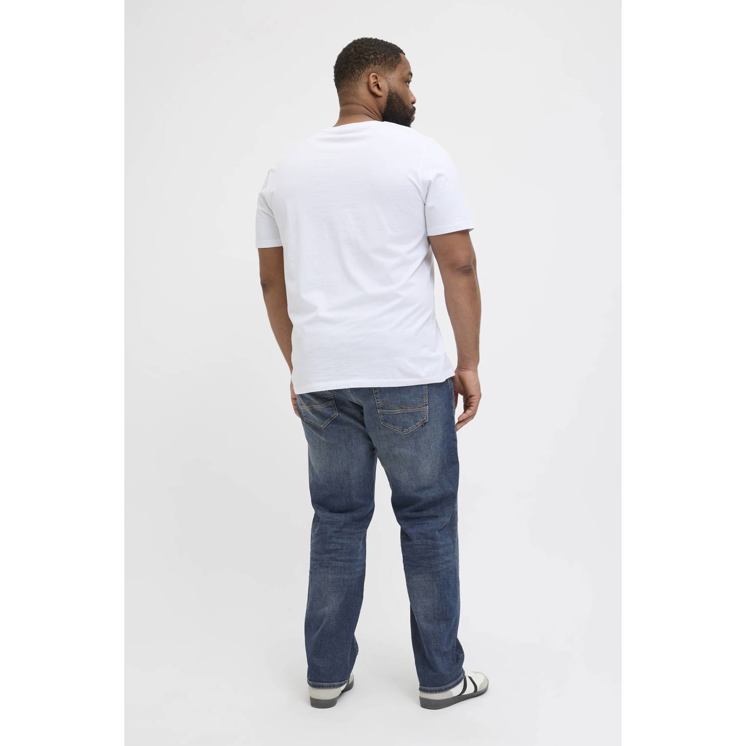 JACK & JONES PLUS SIZE JJIMIKE JJFOX tapered jeans blue denim