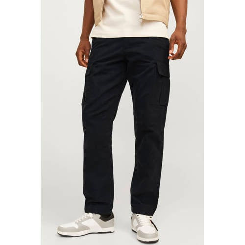 JACK & JONES PANTS STUDIO relaxed cargo broek zwart afbeelding