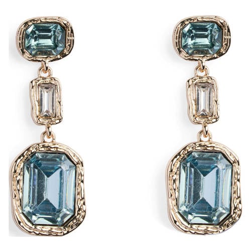 PIECES oorbellen PCJUNA blauw/goudkleurig afbeelding