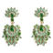 PIECES oorbellen PCJUNA groen/goudkleurig