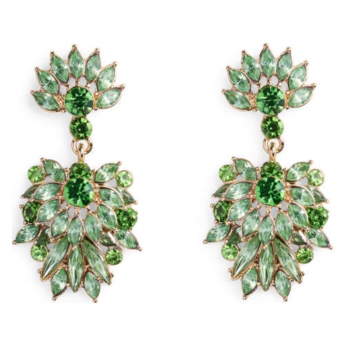 PIECES oorbellen PCJUNA groen/goudkleurig afbeelding