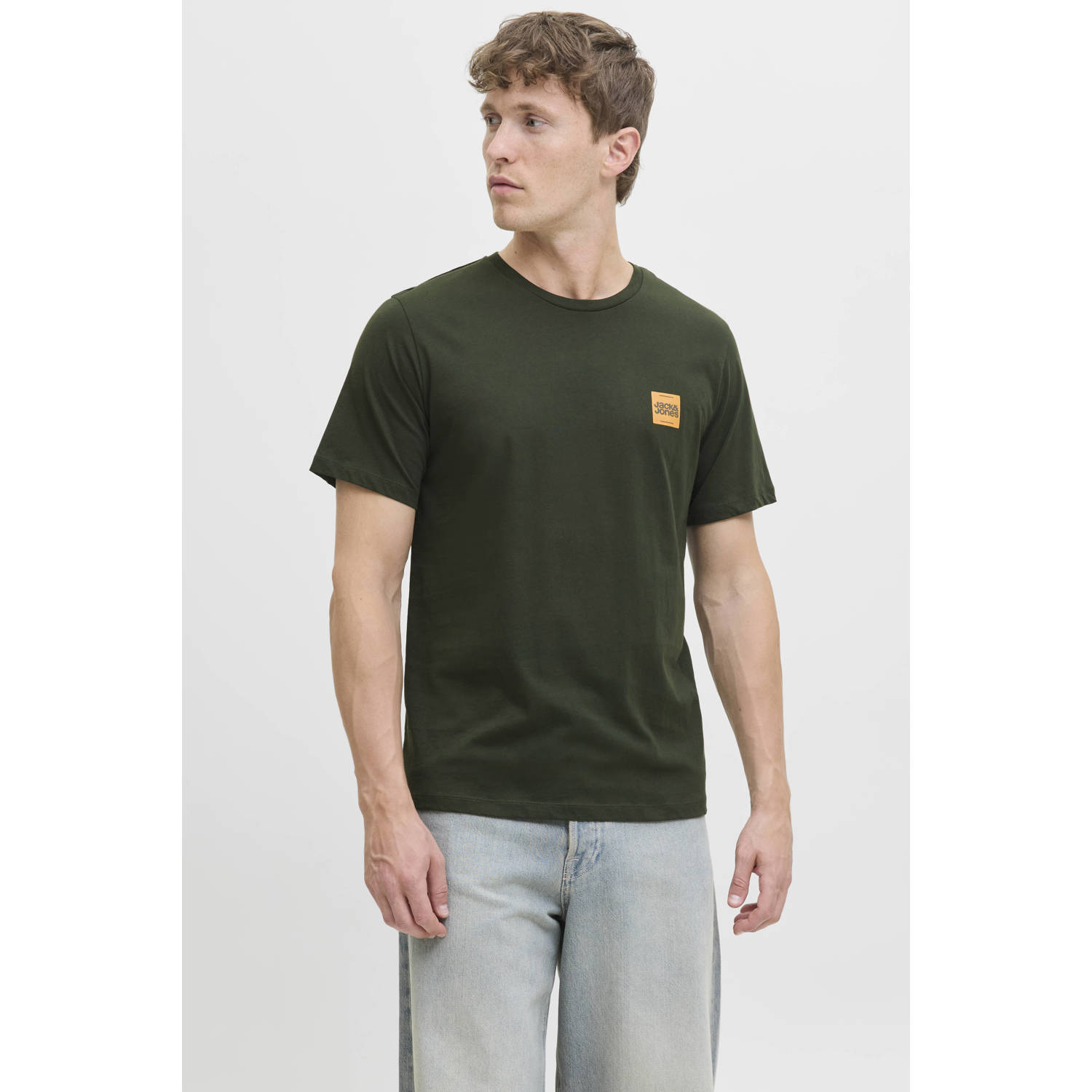 JACK & JONES regular T-shirt groen