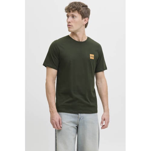 JACK & JONES regular T-shirt groen afbeelding