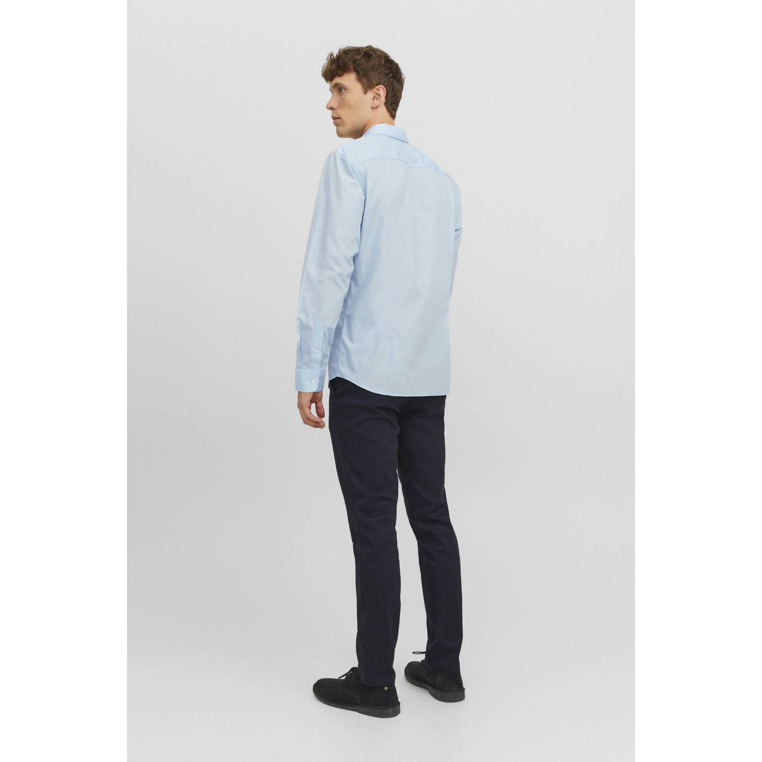JACK & JONES ESSENTIALS zakelijk overhemd lichtblauw
