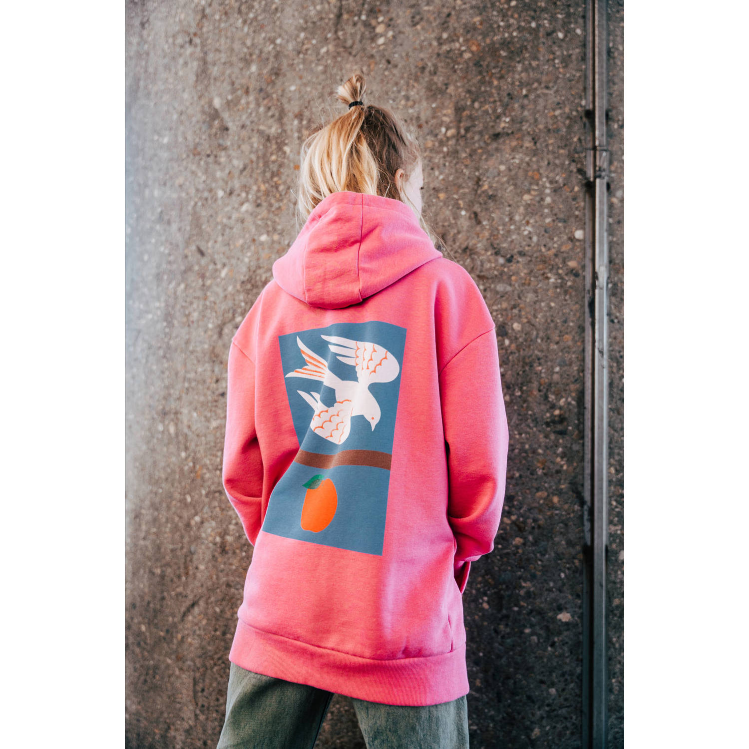 House of Artists hoodie roze