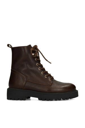 leren veterboots bruin