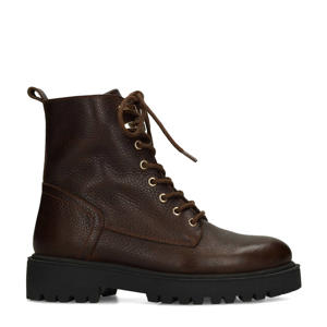 leren veterboots bruin