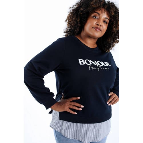 Paprika sweater donkerblauw afbeelding