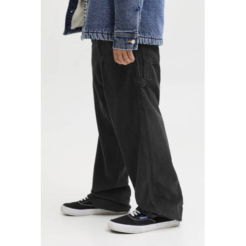 JACK & JONES JUNIOR corduroy casual broek zwart afbeelding