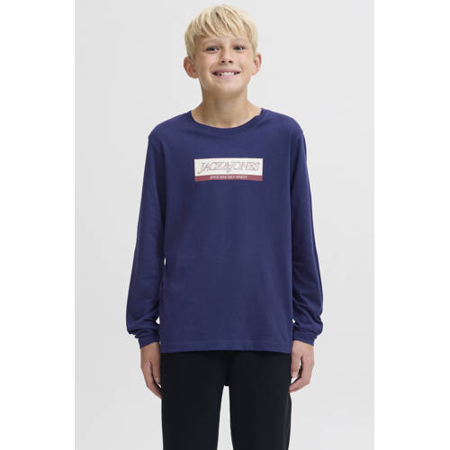 JACK & JONES JUNIOR longsleeve donkerblauw afbeelding