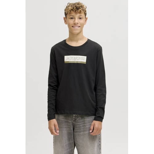 JACK & JONES JUNIOR longsleeve zwart afbeelding