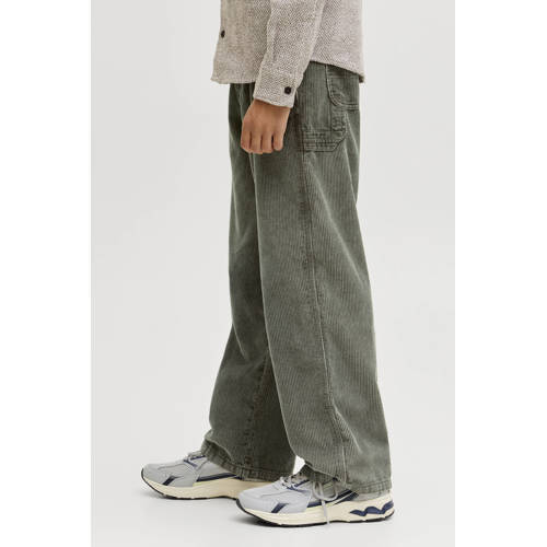 JACK & JONES JUNIOR corduroy casual broek groen afbeelding