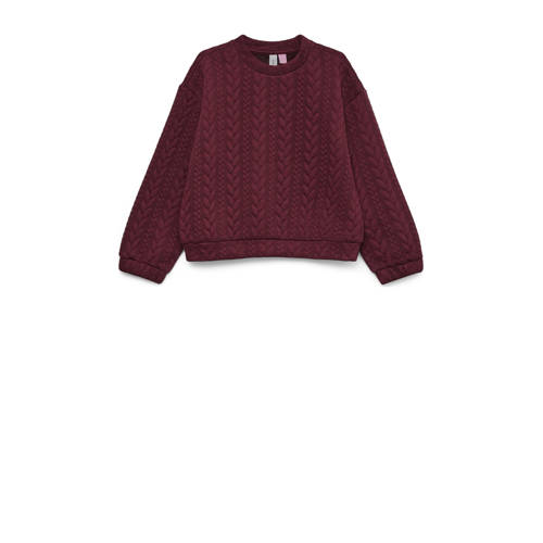 VERO MODA GIRL sweater donkerrood afbeelding