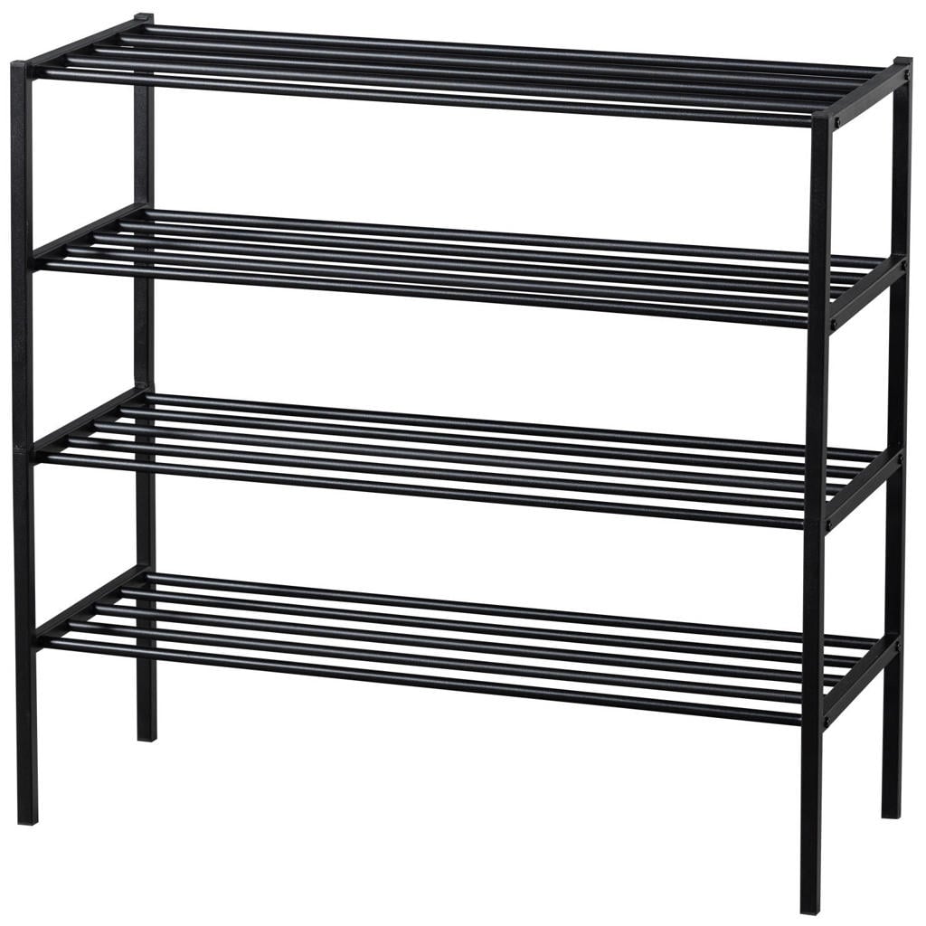 WOOOD Ferro Schoenenrek - Metaal - Zwart - 80x85x35