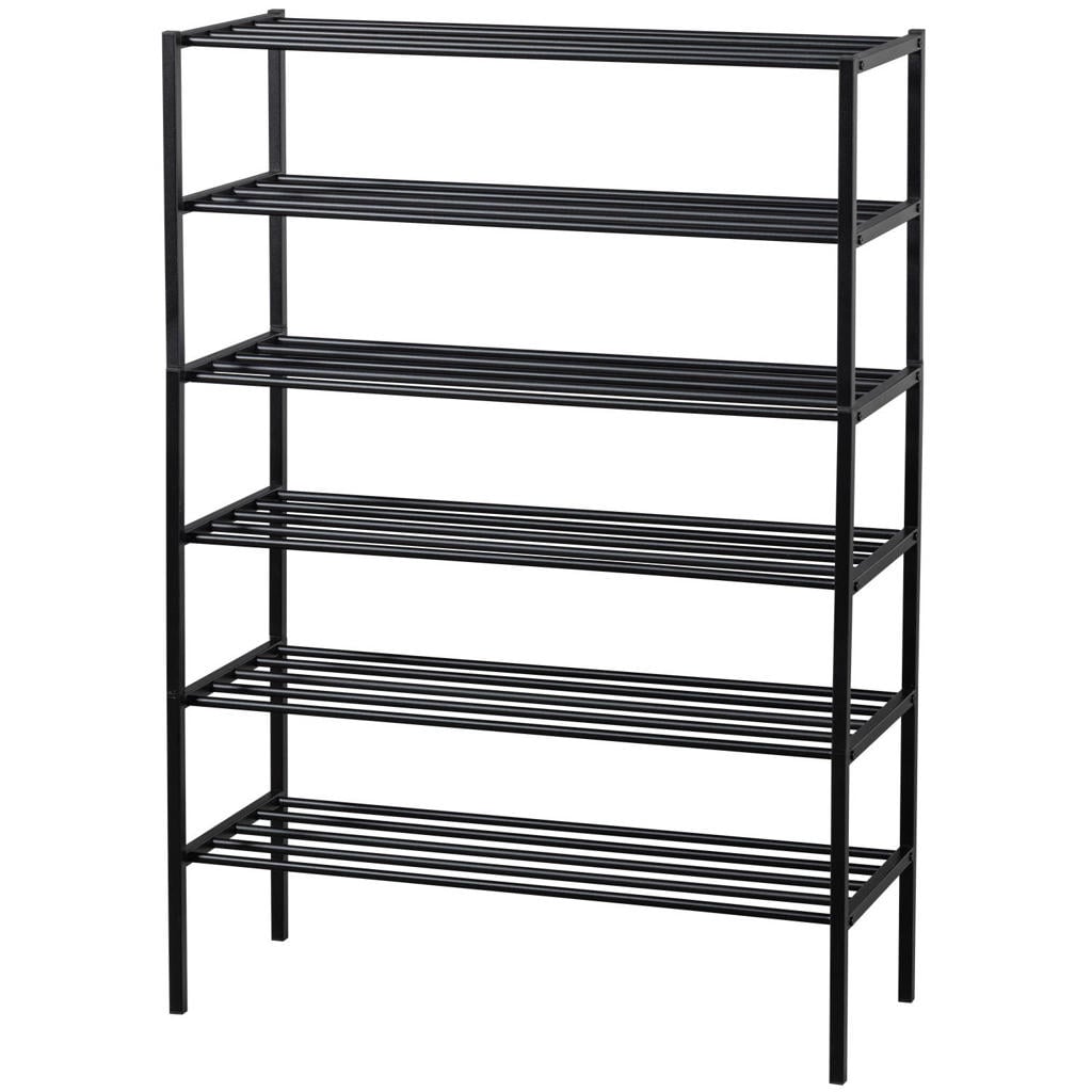 WOOOD Ferro Schoenenrek - Metaal - Zwart - 120x85x35